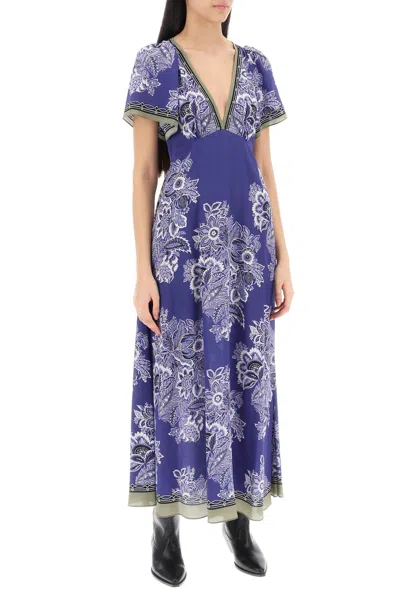 Shop Etro Maxi Crepe De Chine Dress