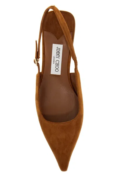 Jimmy Choo Slingback Amel In Tan/ Tortoise