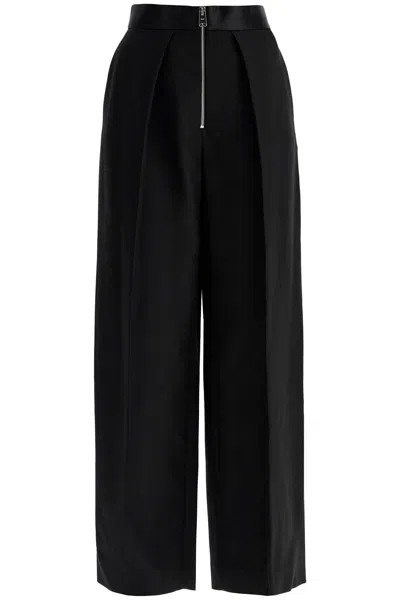 Shop Khaite Marine Pleated Pants With