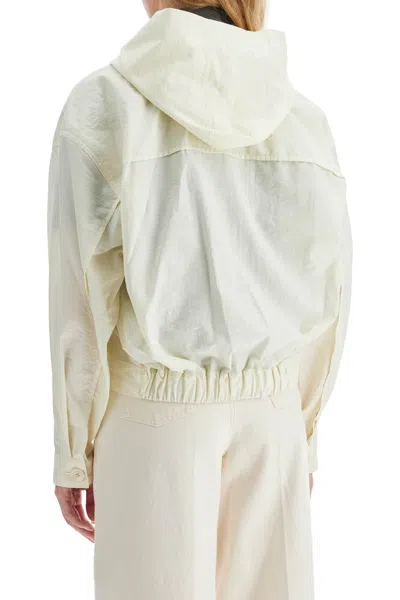 Lemaire Off-white Hooded Bomber Jacket