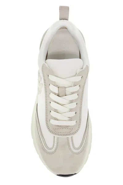 Tory Burch Multicolor Fabric And Suede Good Luck Sneakers In White