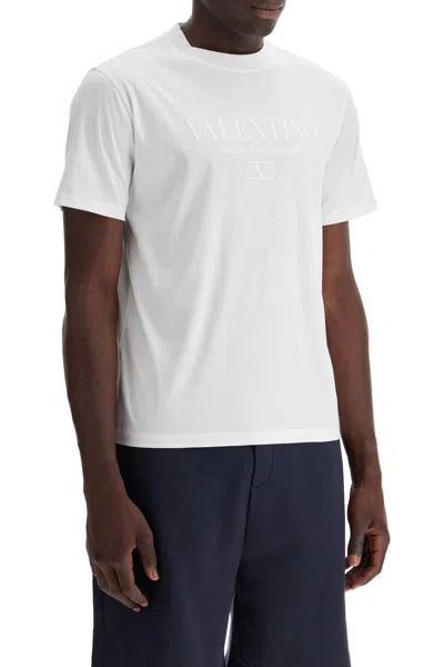 VALENTINO T-SHIRT WITH LOGO PRINT 
