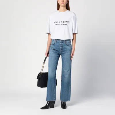 Citizen Of Humanity Citizens Of Humanity Washed Straight Jeans In Blue