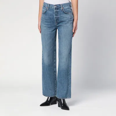 Citizen Of Humanity Citizens Of Humanity Washed Straight Jeans In Blue