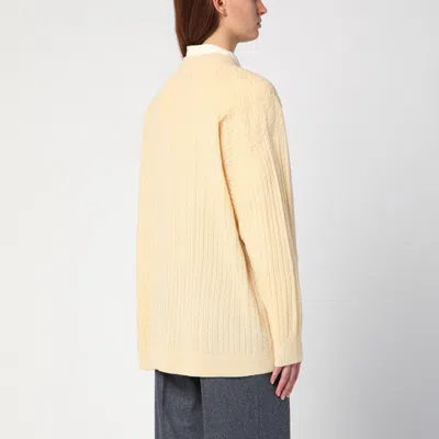 The Garment Yellow Como Oversized V-neck Sweater In Yellow