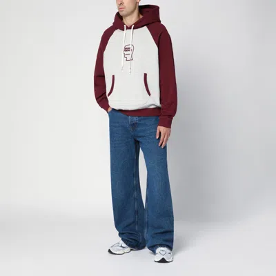 Brain Dead Drawstring Front Pocket Hoodie Raglan Sleeves In Brown