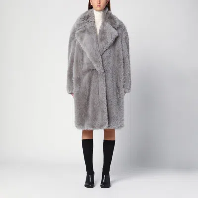 Sportmax Faux-fur Coat In Grey