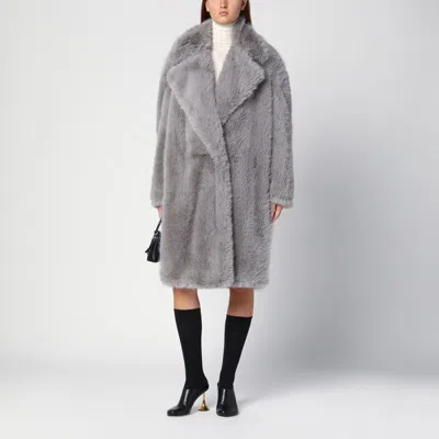 Sportmax Faux-fur Coat In Grey