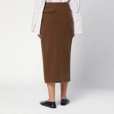 Margaux Lonnberg Margaux Lönnberg Jagger Midi Skirt In Brown