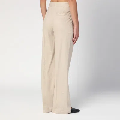 Loulou Studio Straight-leg Casual Pants In Beige