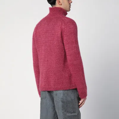 Our Legacy Neck Cardigan With Zipper And Fun In Multicolor