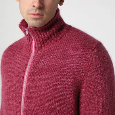 Our Legacy Neck Cardigan With Zipper And Fun In Multicolor