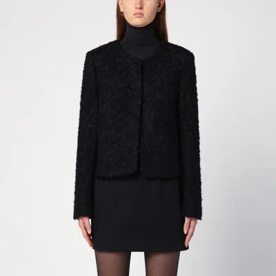 The Garment Recycled Wool Blend Black Vienna Jacket In Black