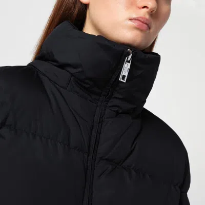 Sportmax Black Waterproof Technical Fabric Down Jacket In Grey