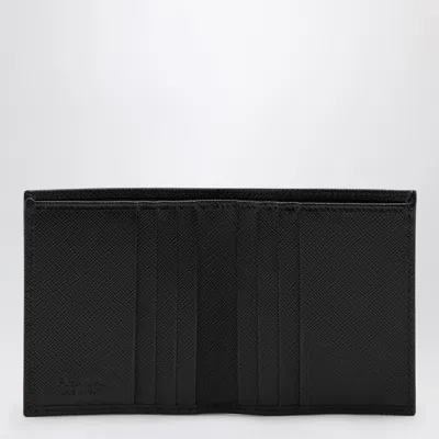 Shop Prada Black Saffiano Wallet