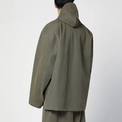 Balenciaga Heavy Cotton Green Over Jacket In Green