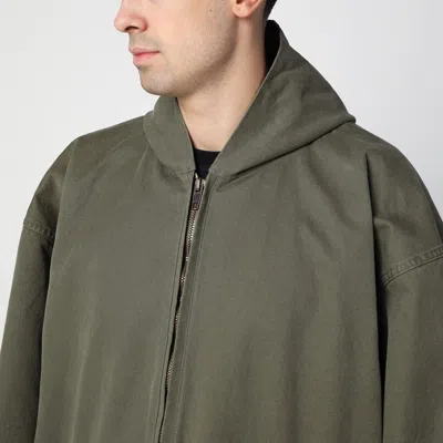 Balenciaga Heavy Cotton Green Over Jacket In Green