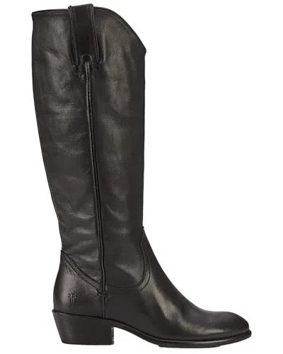 Frye Carson Pull On Leather Bootie In Black