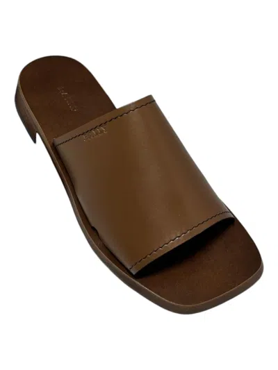Bally Ofera 6225849 Ladies Cowboy Plain Leather Flat In Brown