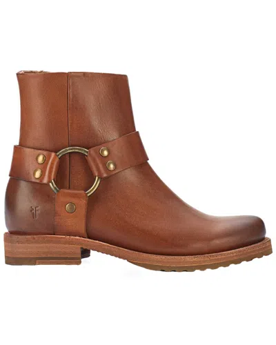 Frye Veronica Harness Leather Boot In Brown