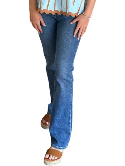 Just Black Denim Bootcut Jeans In Vintage Wash In Multi