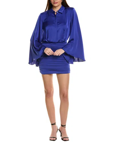Ramy Brook Tara Mini Dress In Blue