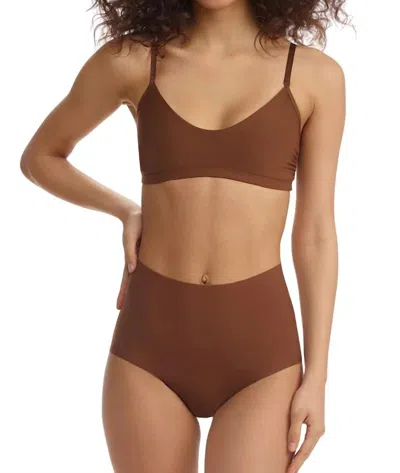 Commando Butter High Rise Panty In Cinnamon In Brown