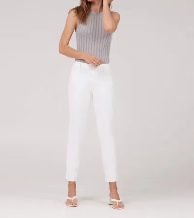 Lila Ryan Erica Slim Chino Pants In White In White