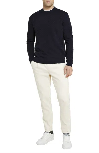 Ted Baker Lentic Raglan Sleeve Pullover Sweater In Navy In Blue