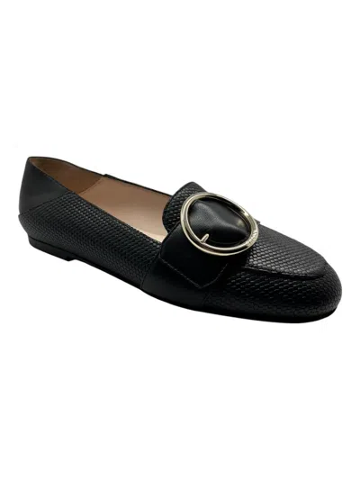Bally Woman Loafers Black Size 10 Bovine Leather In Black