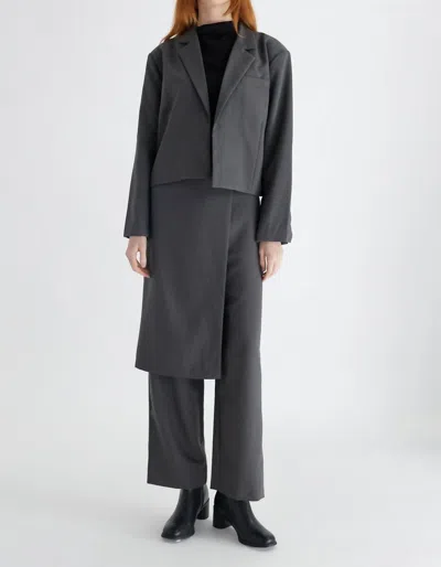 Mod Ref The Harry Blazer In Charcoal In Pink
