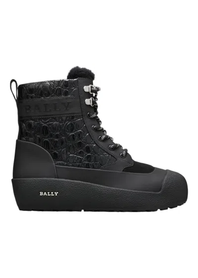 Bally Man Ankle Boots Black Size 9 Calfskin In Black