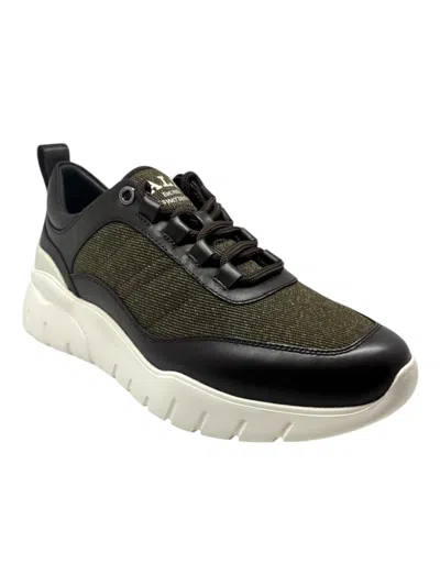 Bally Bredley 6239584 Men's Ebano Leather & Fabric Sneakers Size 7 In Multi