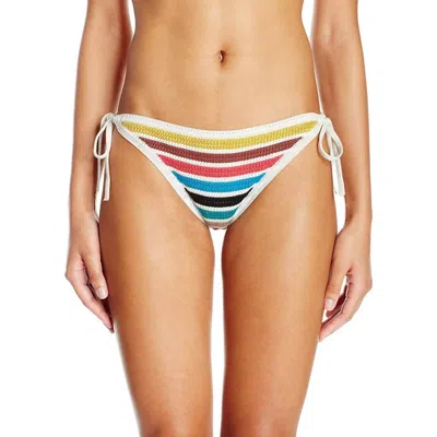 Shoshanna Crochet String Bikini Bottom In Multi In Multi