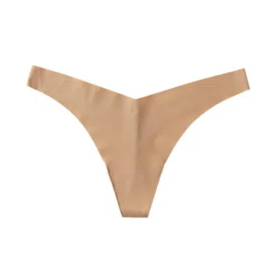 Commando Women's Classic Solid Tiny Thong In True Nude In Multi