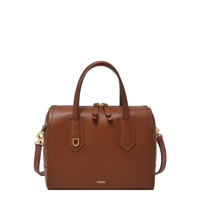 Fossil Women's Wren Leather Satchel In Brown