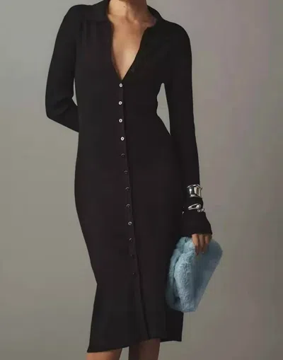 Paige Sundara Midi Dress In Black