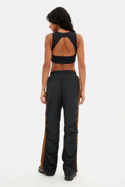 Girlfriend Collective Black Flextrack Ruched Pant