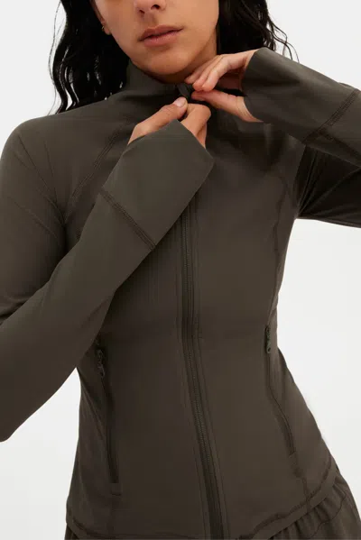 GIRLFRIEND COLLECTIVE KALAMATA ESTRELLA FITTED JACKET 