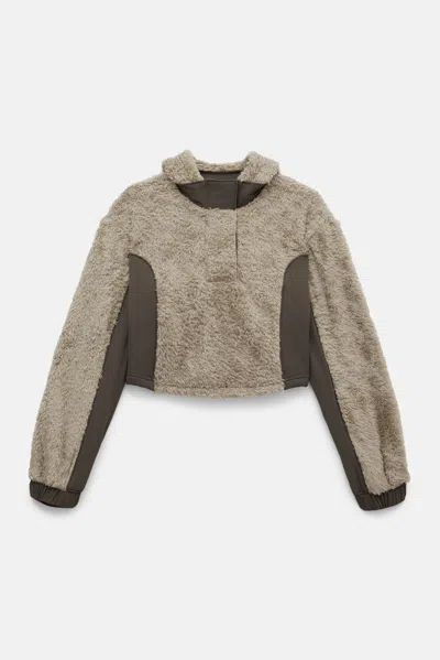 Girlfriend Collective Laurel Recycled Fleece Cropped Anorak