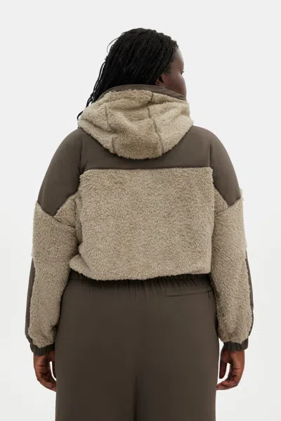Girlfriend Collective Laurel Recycled Fleece Paneled Bomber