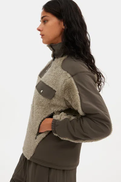 Girlfriend Collective Laurel Recycled Fleece Retro Anorak