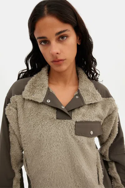 Girlfriend Collective Laurel Recycled Fleece Retro Anorak