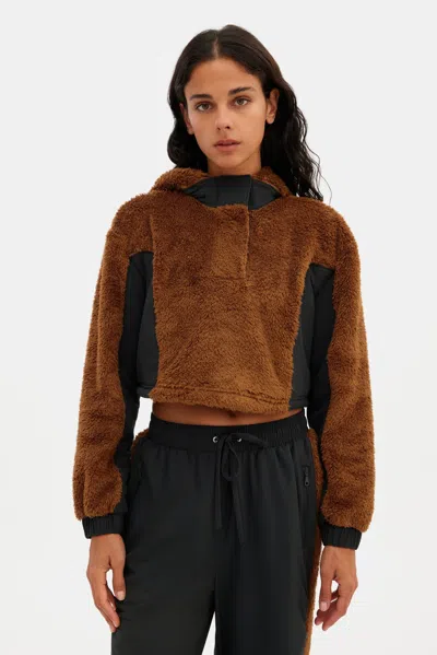 Girlfriend Collective Oak Recycled Fleece Cropped Anorak