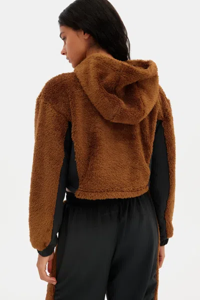 Girlfriend Collective Oak Recycled Fleece Cropped Anorak