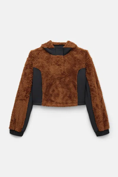 Girlfriend Collective Oak Recycled Fleece Cropped Anorak