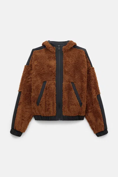 GIRLFRIEND COLLECTIVE OAK RECYCLED FLEECE PANELED BOMBER 