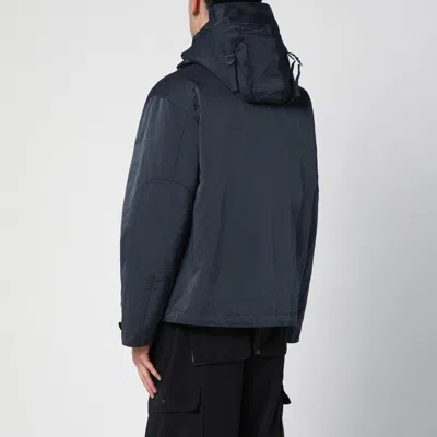 Shop C.p. Company Black Nylon Hooded Jacket