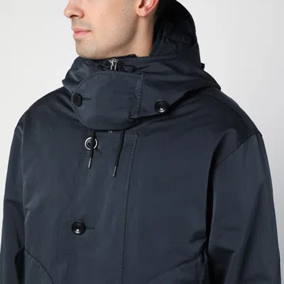 Shop C.p. Company Black Nylon Hooded Jacket