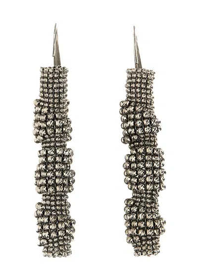 Shop Brunello Cucinelli Silver Earrings